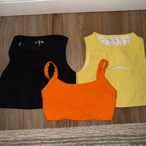 Year of Ours Black, Orange, and Yellow bundle small and medium